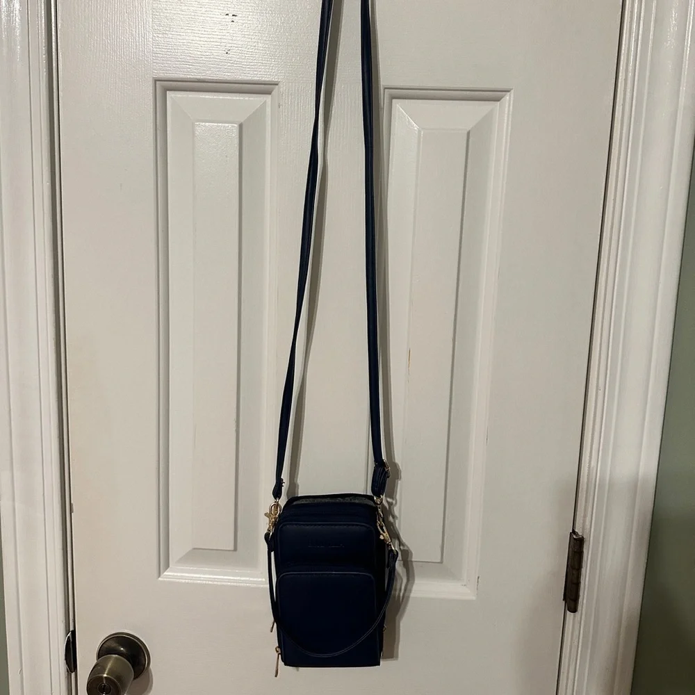 Navy Blue Phone Wallet Case